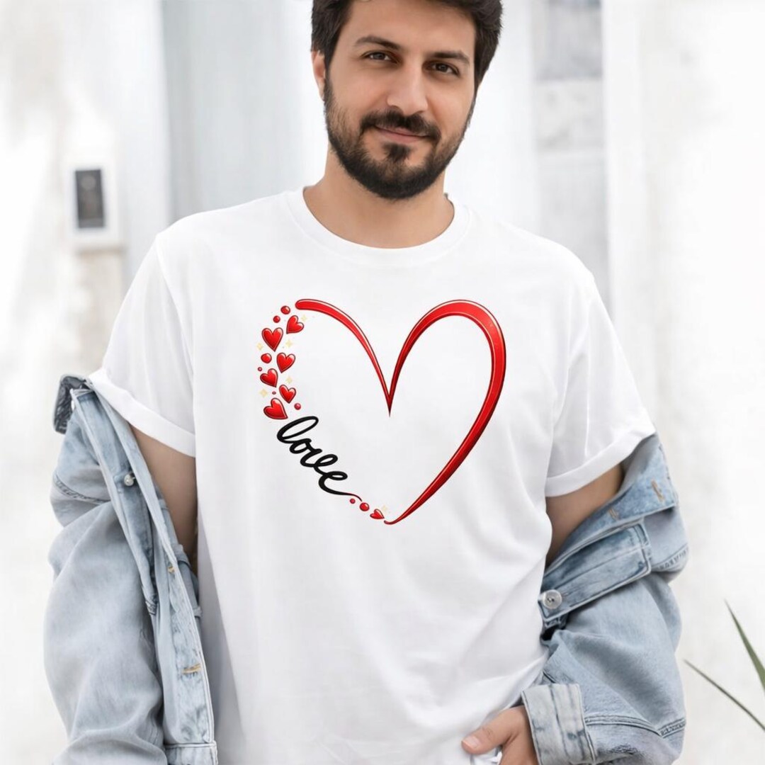 Red Love Heart PNG – Valentine's Day Sublimation Design (digital ...