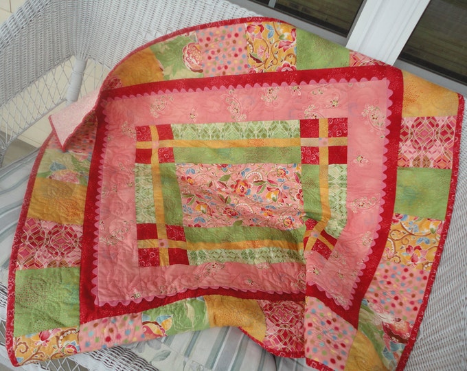 New Boutique Quality Hand Quilted Baby Blanket Fabrics by Chez Etsy