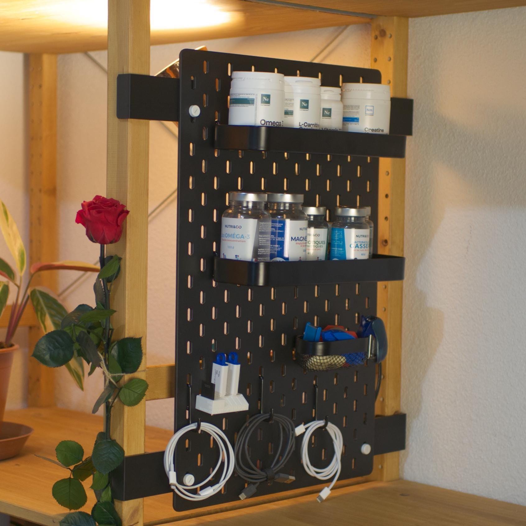 SKÅDIS Pegboard Mounting Kit for IKEA IVAR – No Drilling, Modular ...
