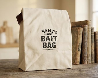 Personalized Fishing Lunch Bag  | Custom Fishing Angler Gift