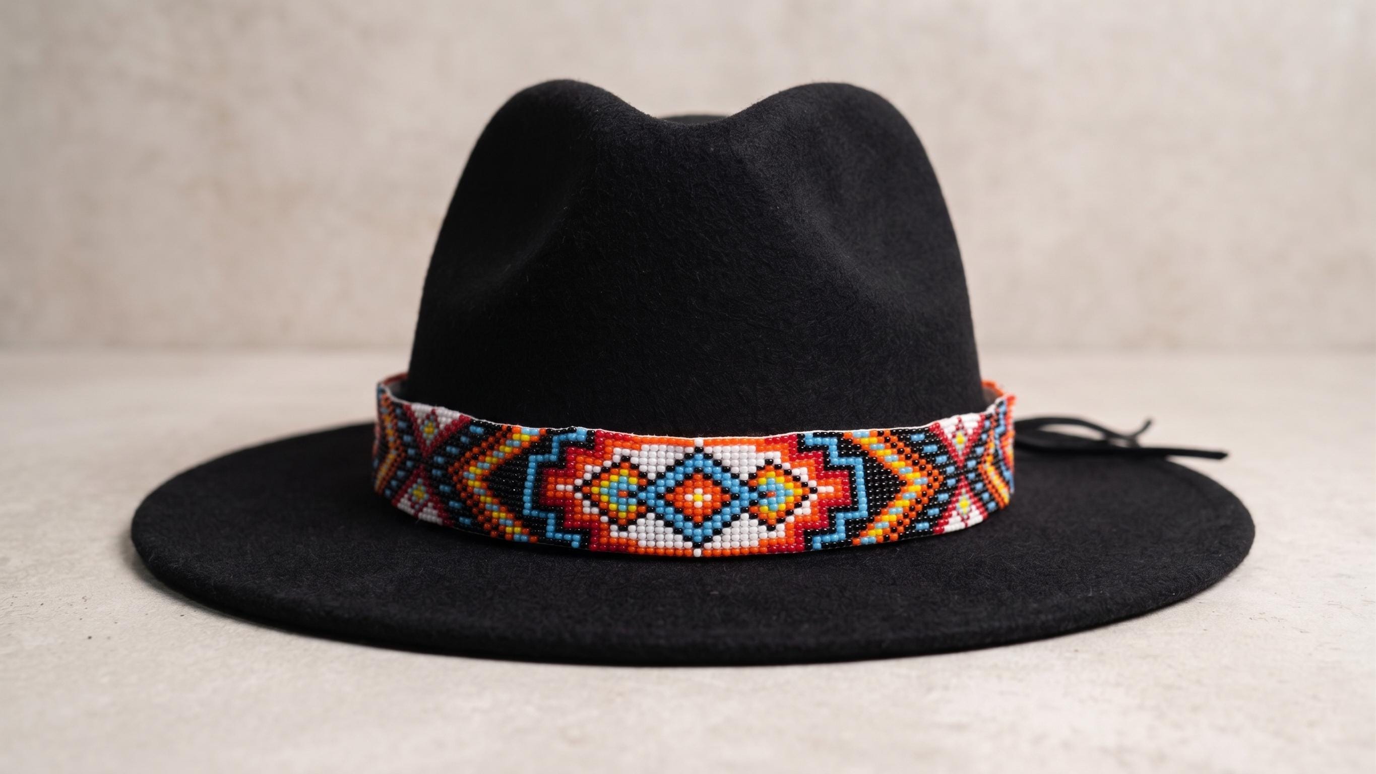 Indigenous Beaded Cowboy Hat - Etsy Canada display picture 2