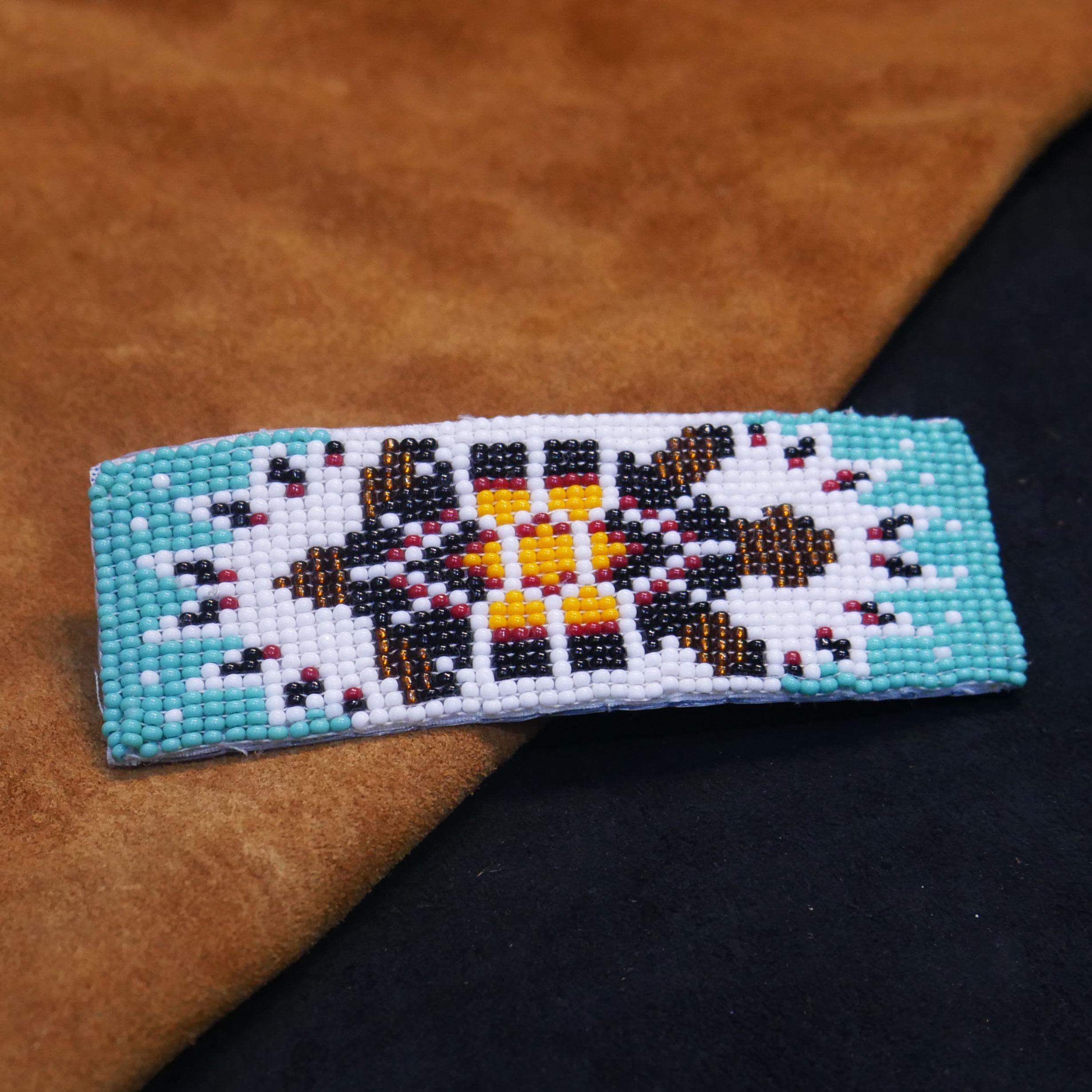Handcrafted Lakota Native American Beaded Hair Barrette Native Beaded Barrette - Etsy main image 3