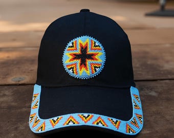 Handgemachte Perlen Baseball Cap: Native American Style, Boho Chic