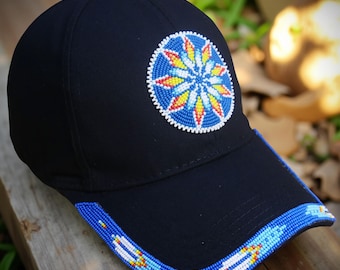 Handgemachte Perlen Baseball Cap: Native American Style, Boho Chic