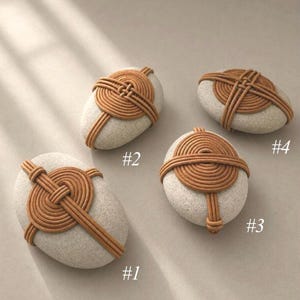 Choose Any 2 Sekimori Stones Set | Japanese Guardian Stone Decor | Wabi Sabi Home Decor | Zen Meditation Gift | Handcrafted Natural Stone