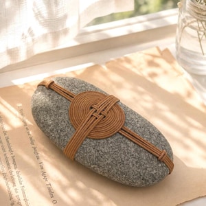 Sekimori Stone – Japanese Zen Decor – Wabi Sabi River Stone – Minimalist Home Accent – Protection Gift