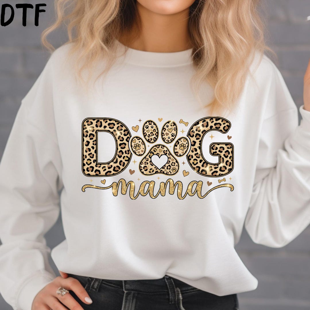 Mothers Day Animal Print Mama DTF Transfer, Leopard Mama Ready to Press ...
