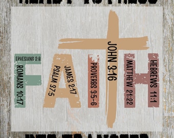 Christian Faith Religious Ready to Press: Bible Verse Heat Transfer, Trendy Religious Gift Dtf