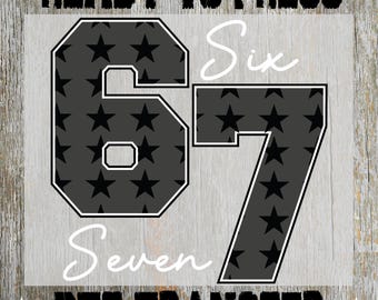 Funny 67 Ready to Press: Viral Phrase Meme Heat Transfer, Six Seven Meme Design