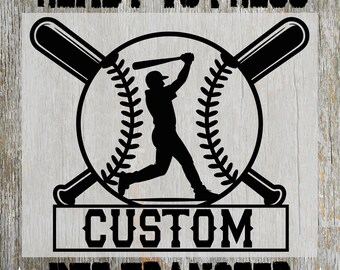 Personalized Baseball Ready to Press: Custom Baseball Name Heat Transfer, Trendy Sport Design Dtf