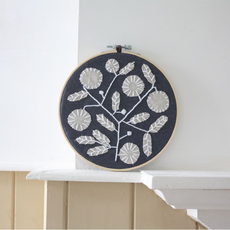 7'' Modern Embroidery by Project Sarafan. Wall Hanging. Tree of Life. Made to order image 6