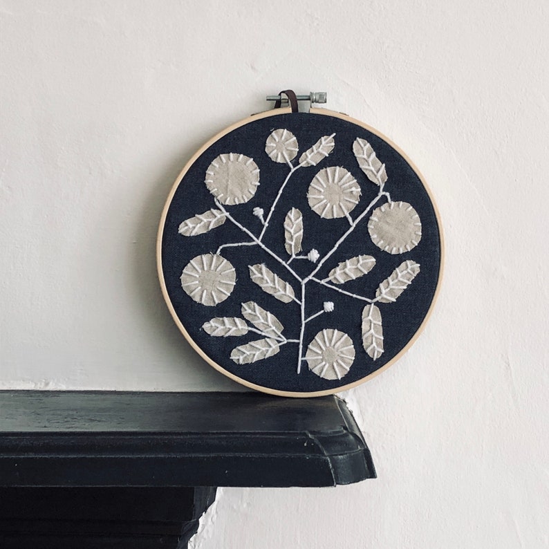 7'' Modern Embroidery by Project Sarafan. Wall Hanging. Tree of Life. Made to order image 8