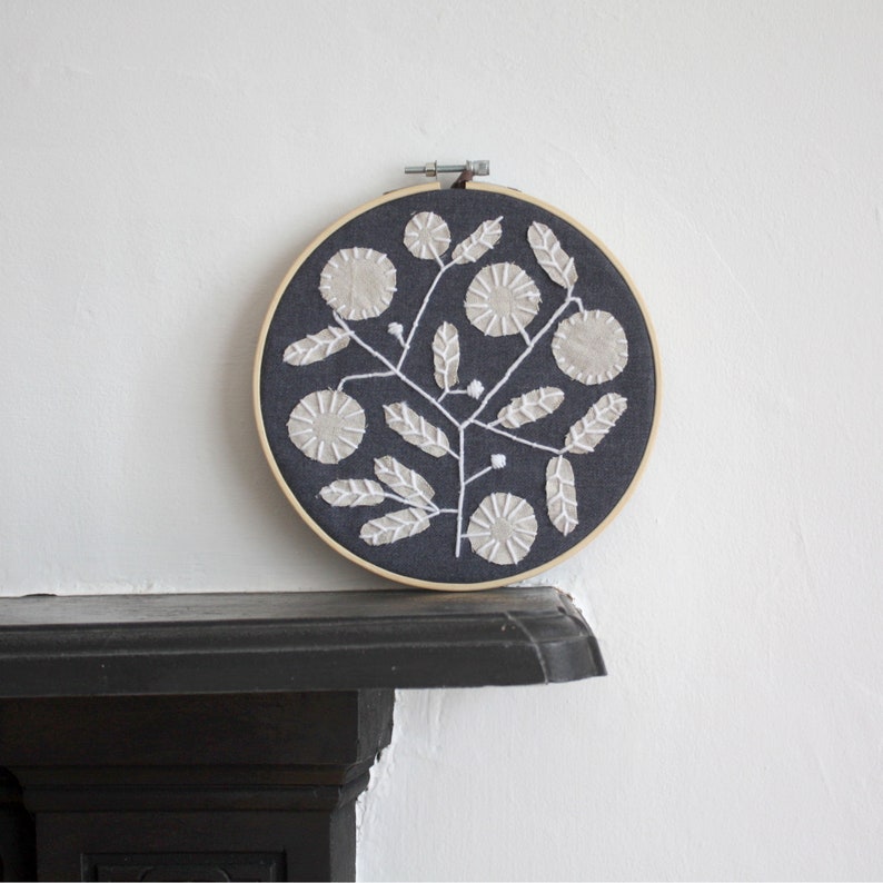 7'' Modern Embroidery by Project Sarafan. Wall Hanging. Tree of Life. Made to order image 2