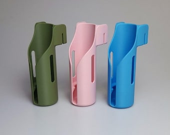 BEBOK Designs: Buckastate Cage Water Bottle Holder | Classic 150ml Bottle Mount | Rodent Cage Accessory | Secure Bottle Bracket | 3D Printed