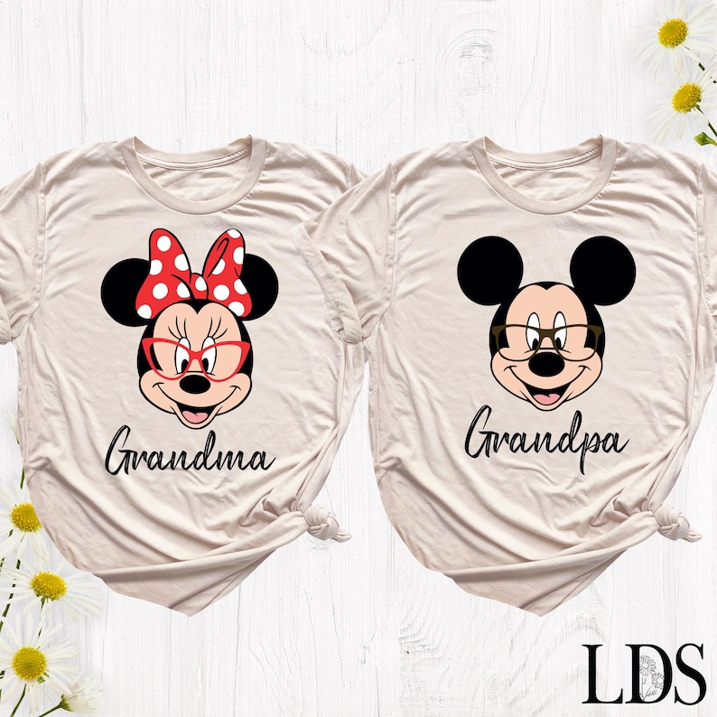 Disney Grandma Minnie Grandpa Mickey Shirt