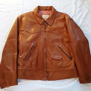 Vintage Mens Leather Chevignon Jacket - Etsy