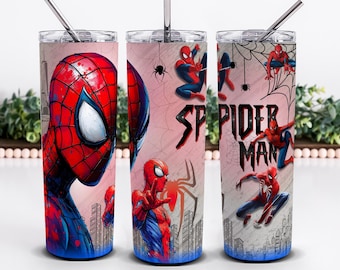 Spiderman-bekerverpakking, 20oz Action Hero-sublimatieontwerp, stripfiguur bekerverpakking