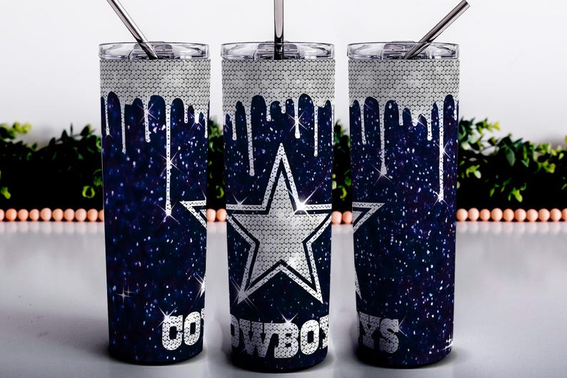 20oz Cowboys Tumbler Wrap, Western Rodeo Skinny Sublimation Tumbler PNG ...