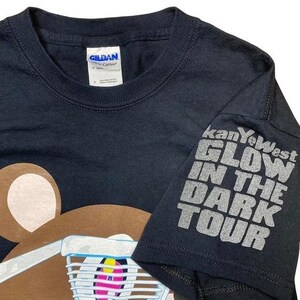 Vintage 2000s 2007 Kanye West x Glow in the dark Murakami concert tour shirt image 4