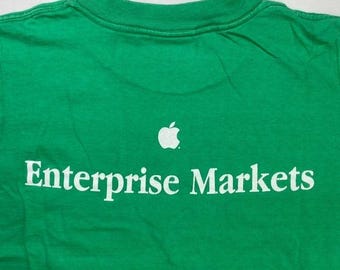 Vintage 90er Jahre Apple Computer x The Fusion Zone /Enterprise Markets Shirt