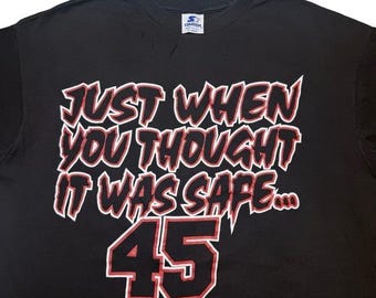 Vintage 90s Michael Jordan Chicago Bulls x I'm back 45 x Starter shirt - DRY ROT