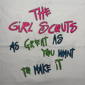 Vintage 80s Girl Scouts shirt SMALL image 3