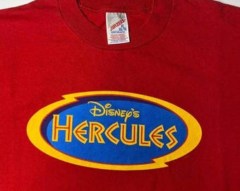 Vintage 90s Disney Hercules movie promo shirt XL
