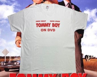 Vintage 90s Tommy Boy movie DVD promotional promo shirt