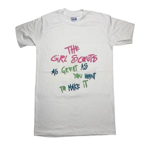 Vintage 80s Girl Scouts shirt SMALL image 2