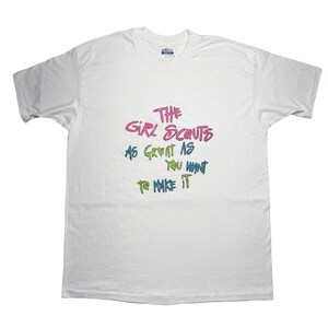 Camiseta vintage de los 90 de las Girl Scouts, talla XXL. imagen 2