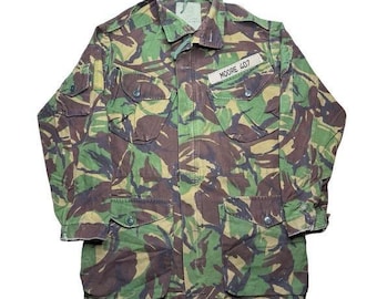 Vintage British Army DPM camouflage military combat smock jacket SIZE 180/104