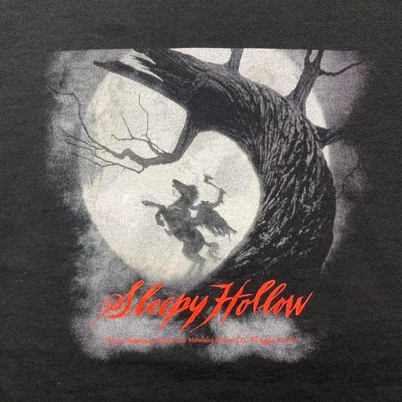 Vintage Y2K Sleepy Hollow movie promo shirt MEDIUM