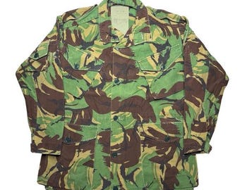 Vintage British Army DPM camouflage military combat smock jacket SIZE 170/104