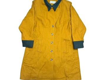 Gabardina larga amarilla y verde para empleados del personal de Disneyland, talla 2XL