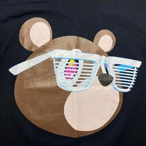 Vintage 2000s 2007 Kanye West x Glow in the dark Murakami concert tour shirt image 1