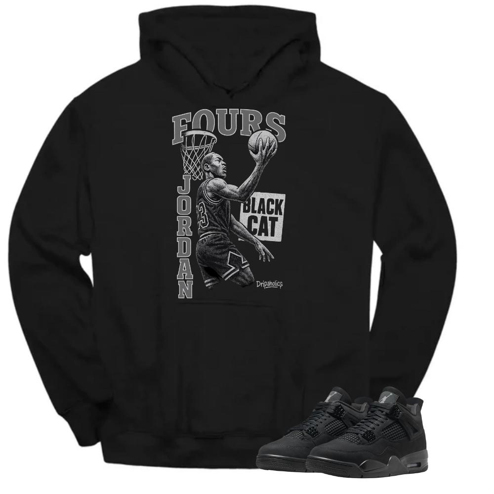 jordan 4 black cat hoodie