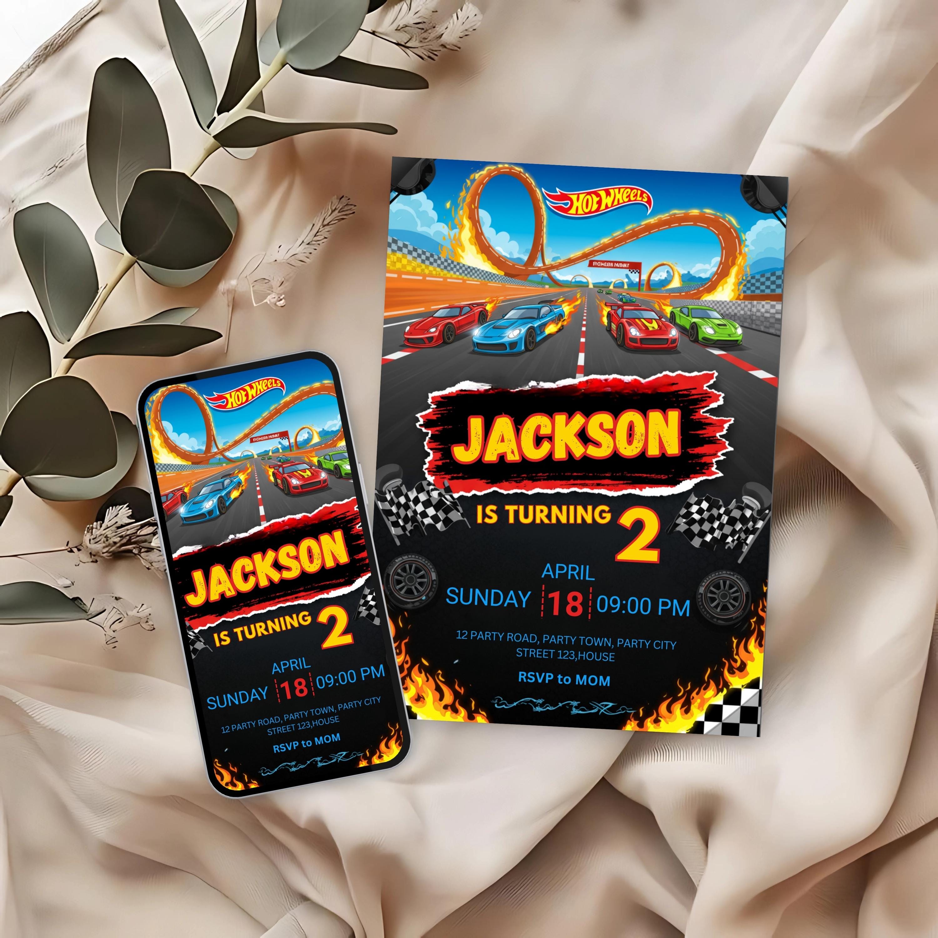 Hot Wheels Birthday Card - Etsy UK