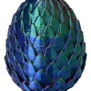 Contenedor para guardar huevos de escamas de dragón místico – Pieza de coleccionista multicolor impresa en 3D