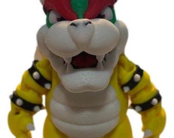 3D Printed Bowser Figure – King Koopa Villain Display Statue, Gamer Desk Decor