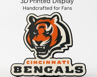 Cincinnati Bengals 3D-utskriven display – Handgjord fankonst