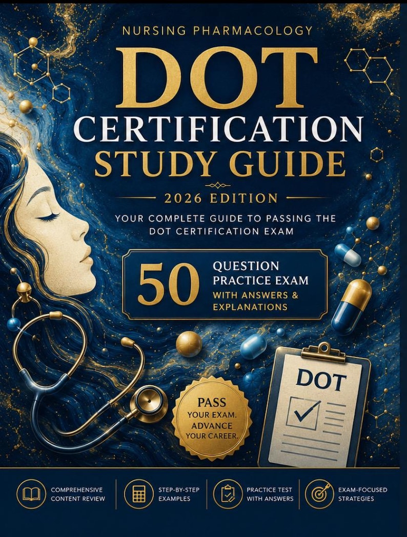 DOT Study Guide and Practice Exam - Etsy