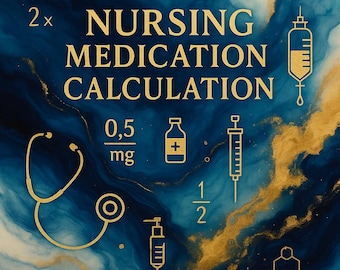 Examen de práctica de cálculo de medicamentos de enfermería: 50 preguntas