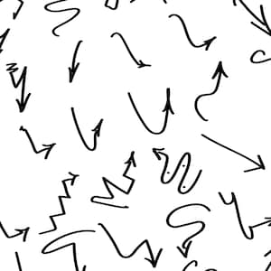 40+ handgetekende pijlen – set 25 – PNG SVG direct downloaden