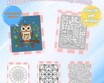 Happy hue coloring book
