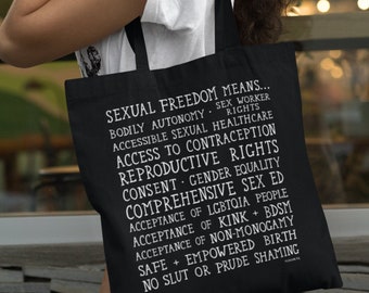 Sexual Freedom Tote Bag | Sex-Positive Feminist Sex Education