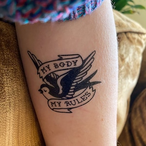 Mein Körper, meine Regeln Tattoo
