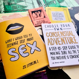 Sex-Positive Zines Gift Set Feminist Sex Education Consent Zine image 2