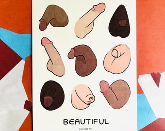 Beautiful Penis Art Print | Body Positive Cock Dick Sexy Art