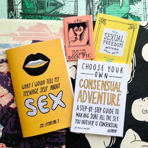 Sex-Positive Zines Gift Set Feminist Sex Education Consent Zine image 1