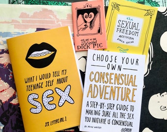 Sex-Positive Zines Gift Set | Feminist Sex Education Consent Zine